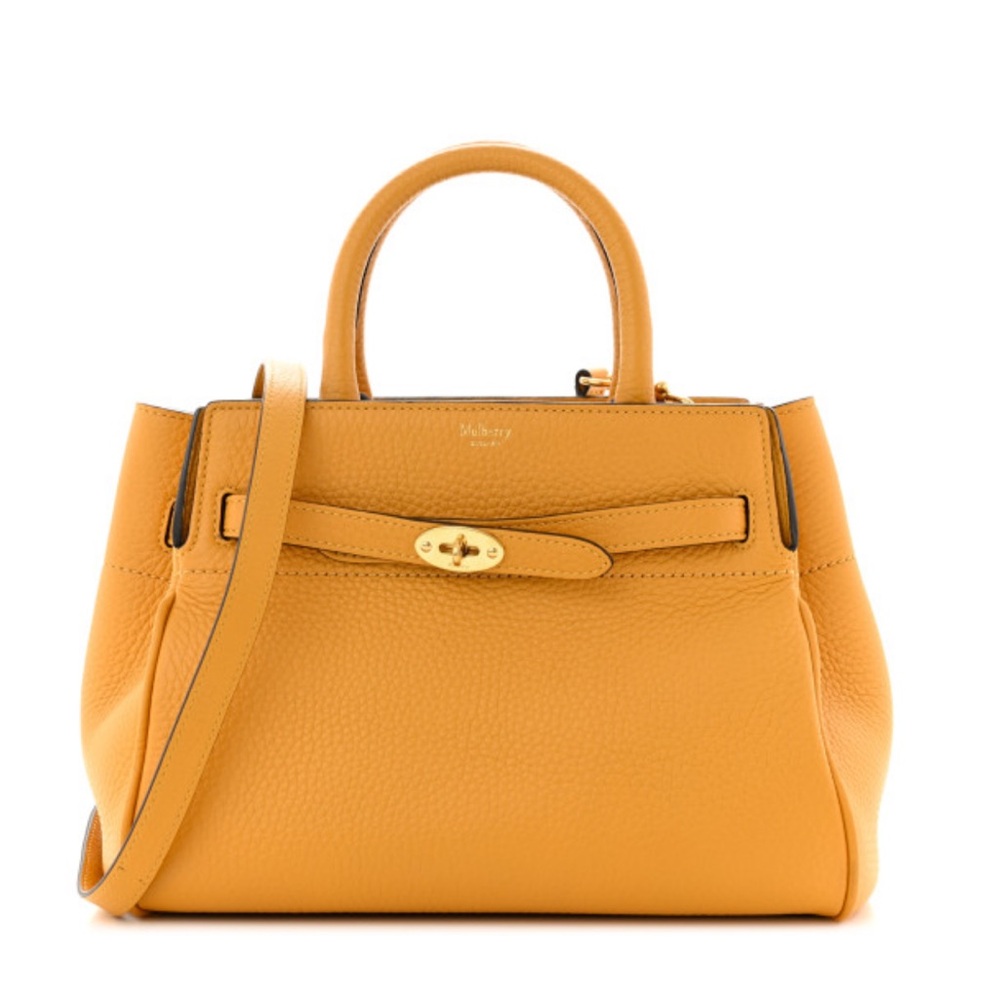 Mulberry Small Belted Bayswater Tote in Deep Amber